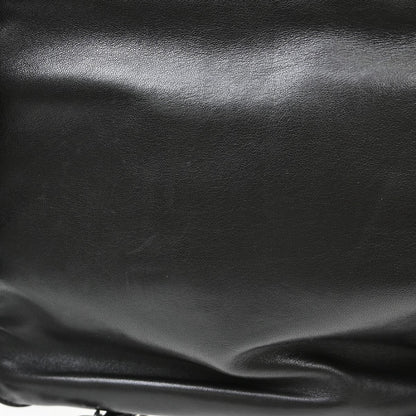 Chanel Vintage Flap Backpack Leather, Black, Leather, Backpack