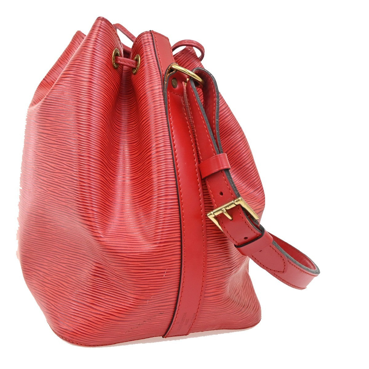 Louis Vuitton Noe Handbag Epi Leather, RED, LEATHER, Shoulder bag