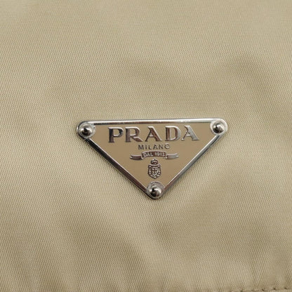 Prada Double Buckle Flap Messenger Bag Tessuto, BEIGE, NYLON, Shoulder bag