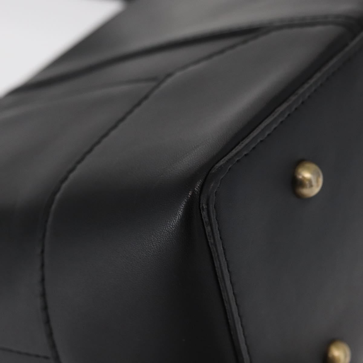 Burberry Vintage tote bag Leather, BLACK, LEATHER, Tote bag