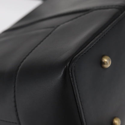 Burberry Vintage tote bag Leather, BLACK, LEATHER, Tote bag