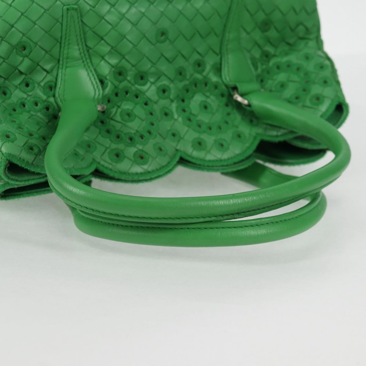 Bottega Veneta Intrecciato Leather, GREEN, LEATHER, Handbag