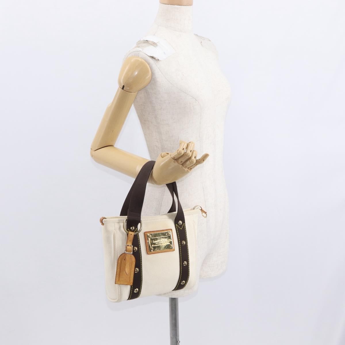 Louis Vuitton Antigua Tote Canvas, ECRU, CANVAS, Handbag