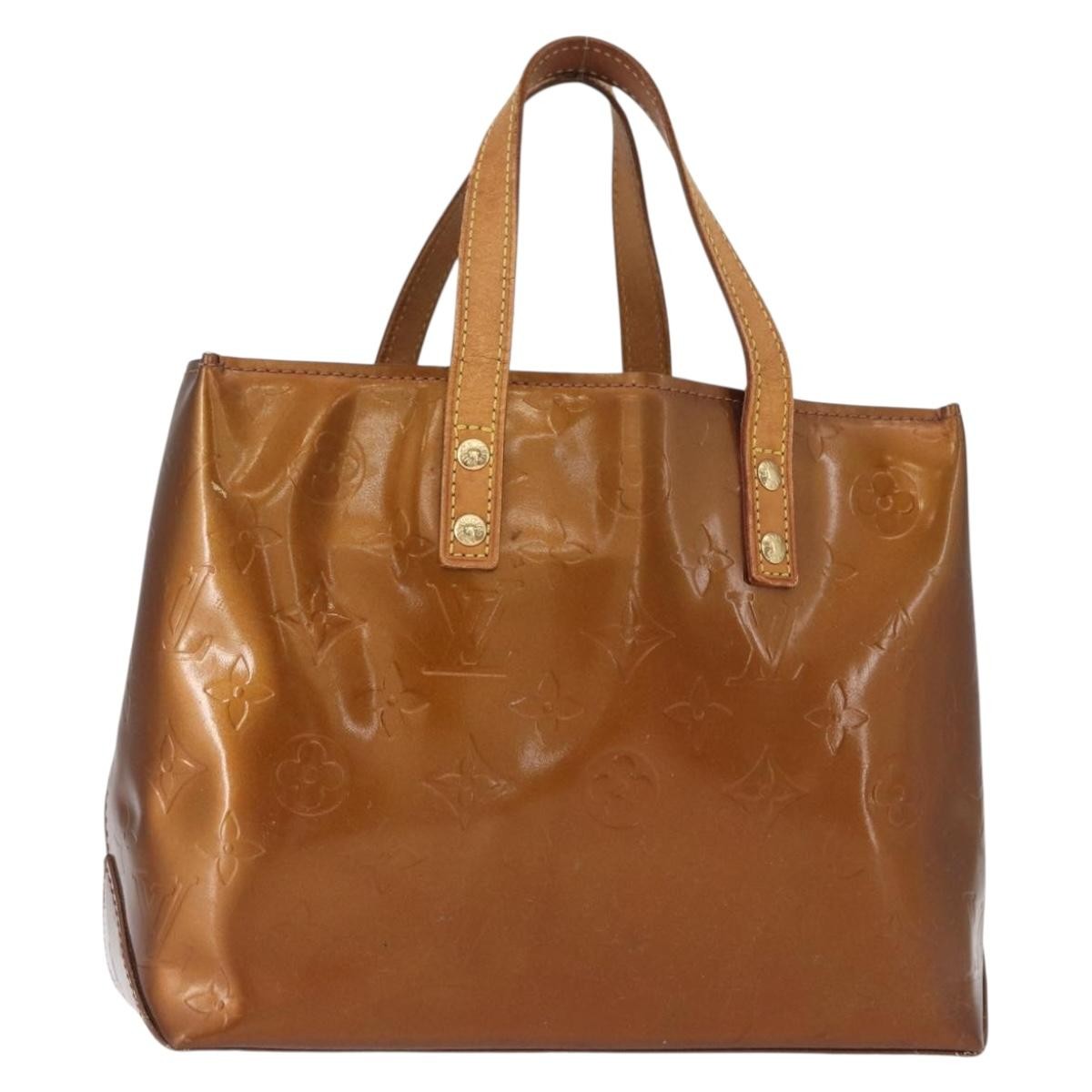 Louis Vuitton Reade Handbag Monogram Vernis, BROWN, PATENT_LEATHER, Tote bag