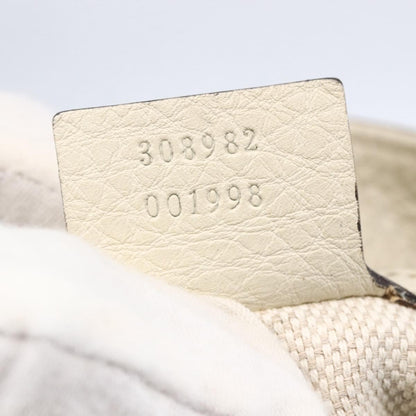 Gucci Soho Chain Strap Shoulder Bag Leather, WHITE, LEATHER, Shoulder bag