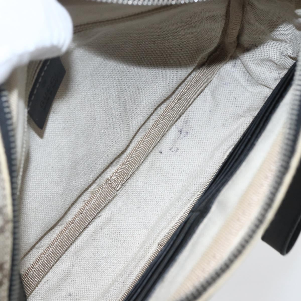 Gucci Wristlet Clutch Diamante Canvas, BEIGE, PVC, Clutche & pouche