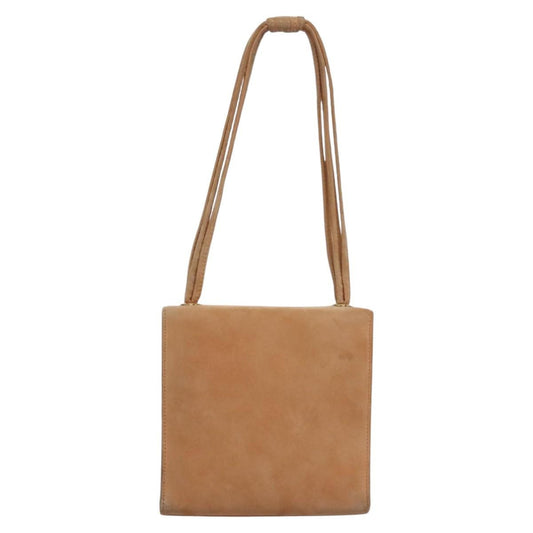 Chanel Flap Crossbody Bag Suede Patchwork, BEIGE, SUEDE, Crossbody bag