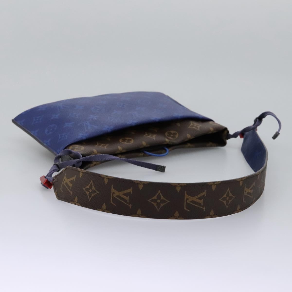 Louis Vuitton Outdoor Pouch Limited Edition Monogram Pacific Canvas, BLUE, CANVAS, Clutche & pouche