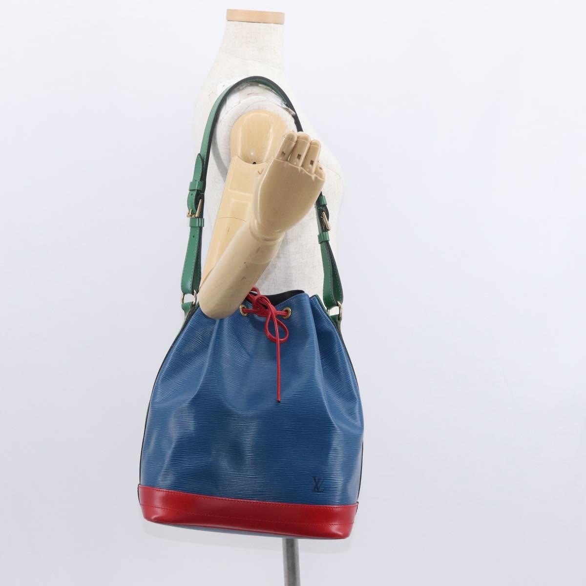 Louis Vuitton Tricolor Noe Handbag Epi Leather, BLUE, LEATHER, Shoulder bag