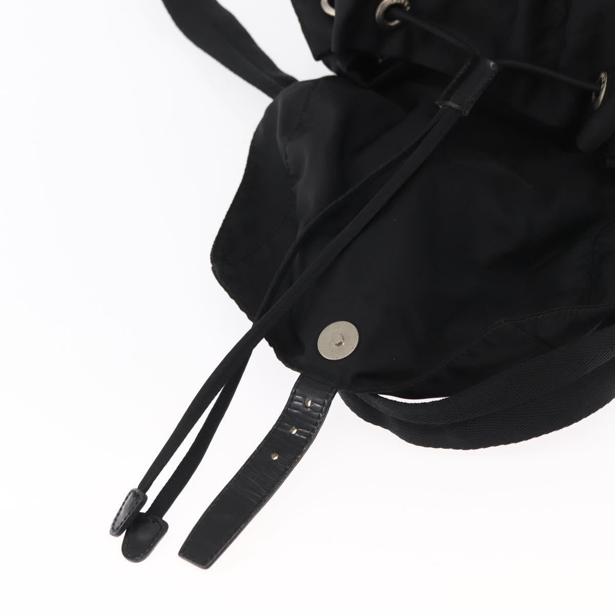 Prada Double Front Pocket Backpack Tessuto, BLACK, NYLON, Backpack