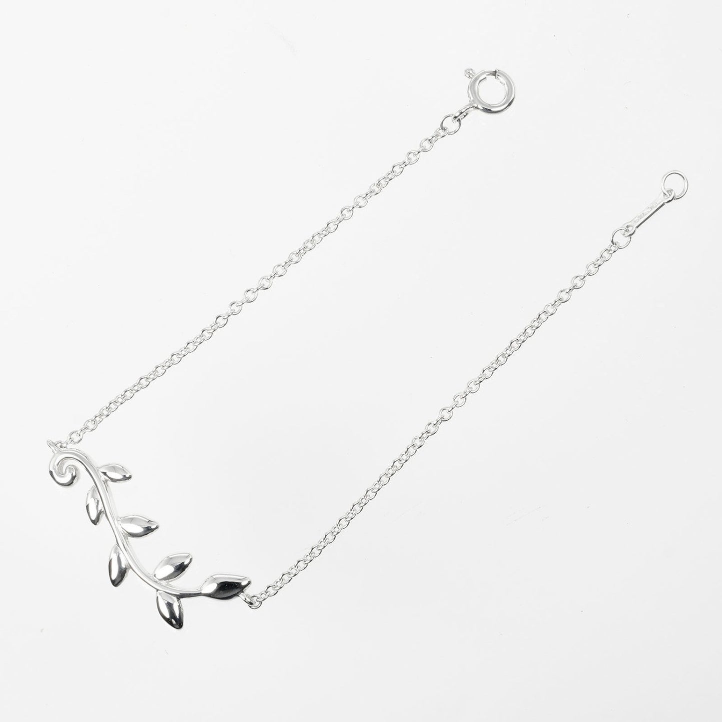 Tiffany & Co. Olive Leaf Chain Bracelet Sterling Silver, SILVER, SILVER, Bracelet