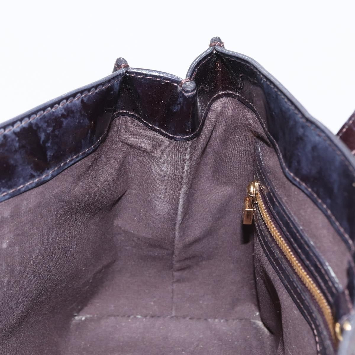 Louis Vuitton Wilshire Handbag Monogram Vernis, BURGUNDY, PATENT_LEATHER, Tote bag