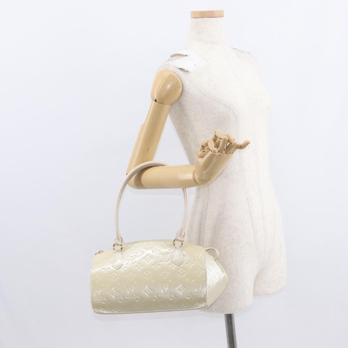 Louis Vuitton Sherwood Handbag Monogram Vernis, BEIGE, PATENT_LEATHER, Handbag