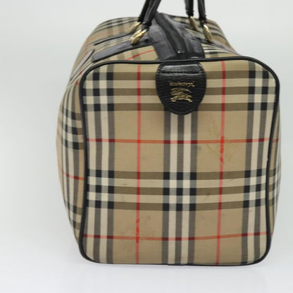 Burberry Nova check boston bag Canvas, BEIGE, CANVAS, Travel bag