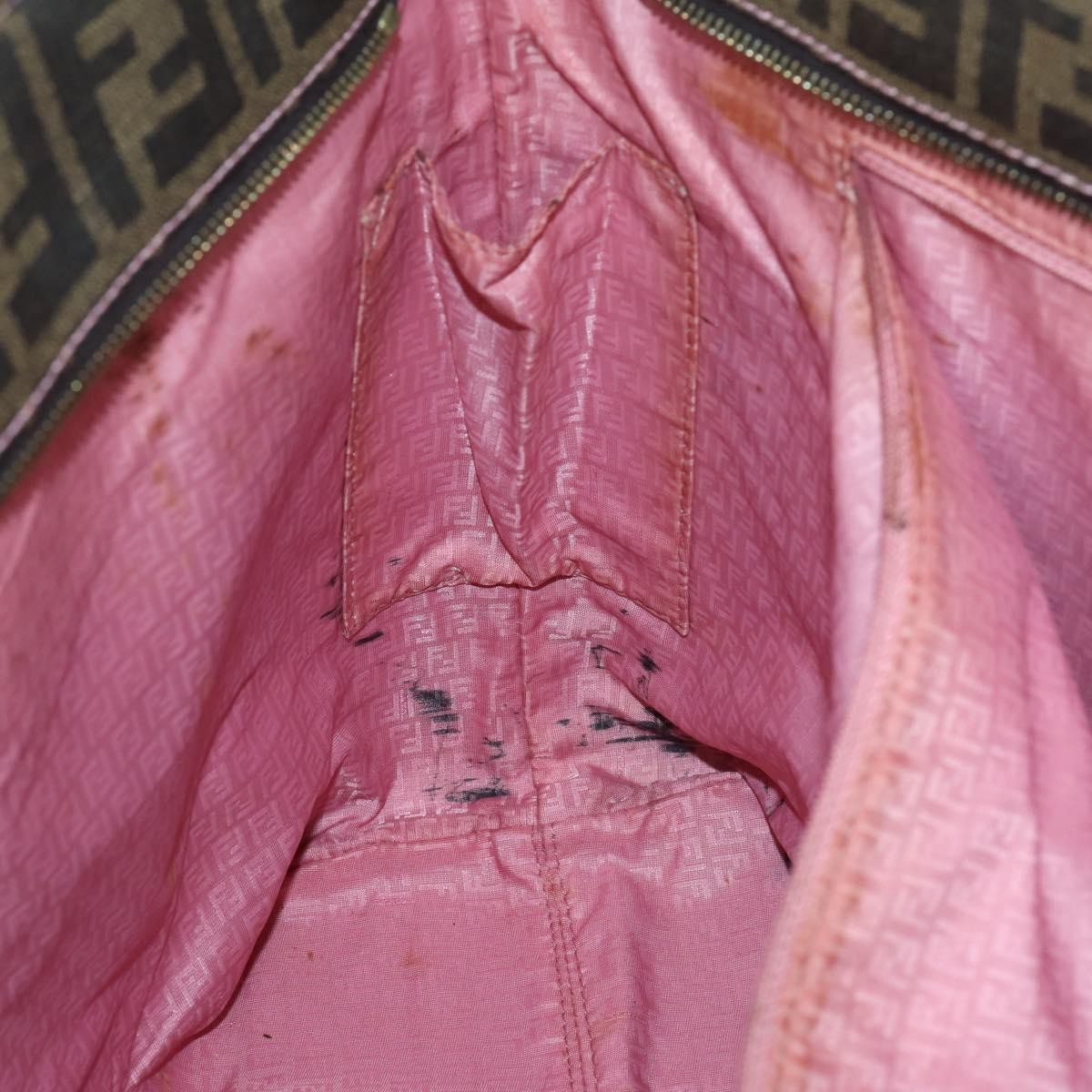 Fendi Roll Tote Zucca Canvas, BLACK, CANVAS, Tote bag