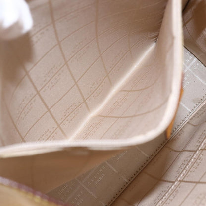 Celine Vintage Shoulder Bag Leather, YELLOW, LEATHER, Shoulder bag