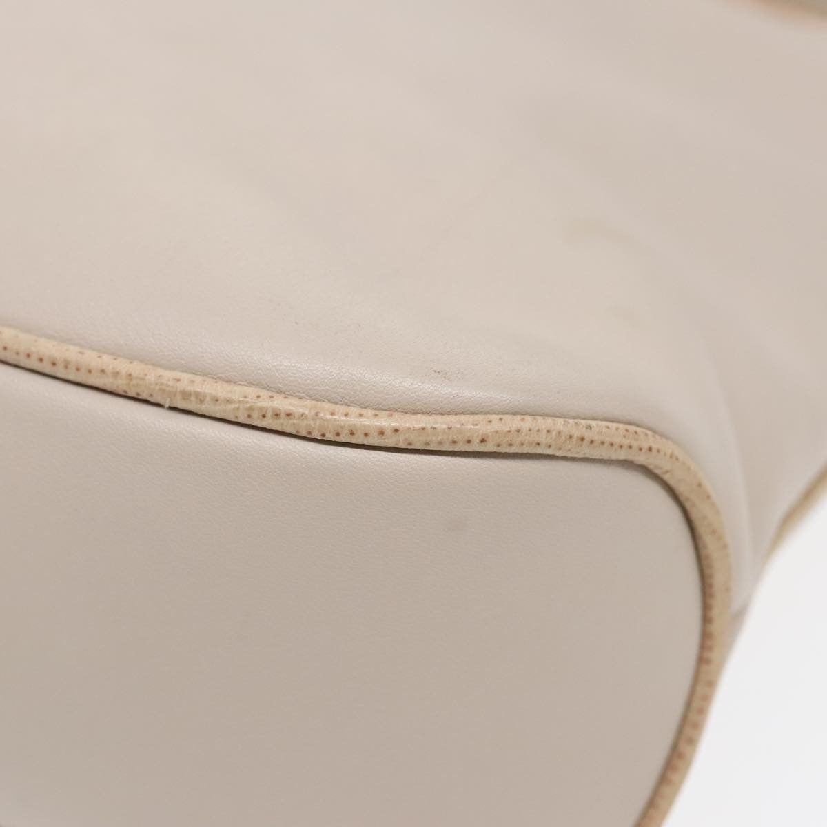 Celine Vintage Shoulder Bag Leather, Beige, Leather, Shoulder Bag