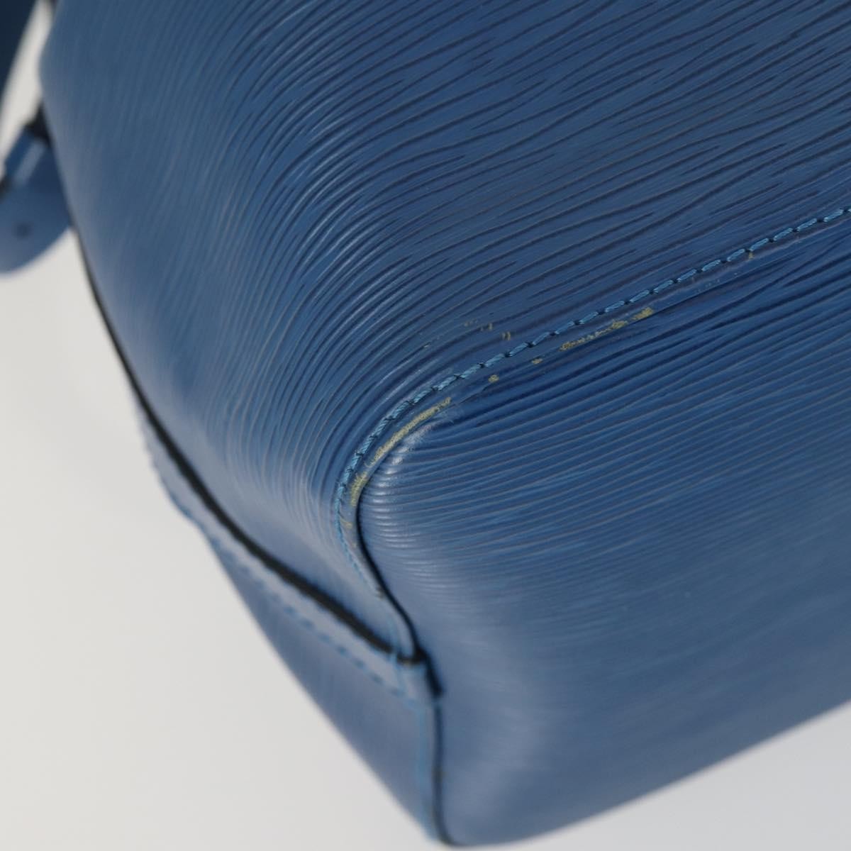 Louis Vuitton Petit Noe Handbag Epi Leather, BLUE, LEATHER, Shoulder bag