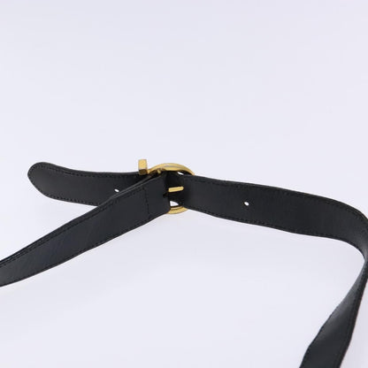 Salvatore Ferragamo Gancini Shoulder Bag Leather, BLACK, LEATHER, Shoulder bag