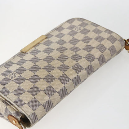 Louis Vuitton Favorite Handbag Damier, WHITE, CANVAS, Clutche & pouche