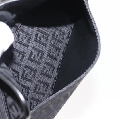 Fendi FF Logo Pouch Canvas, BLACK, CANVAS, Clutche & pouche