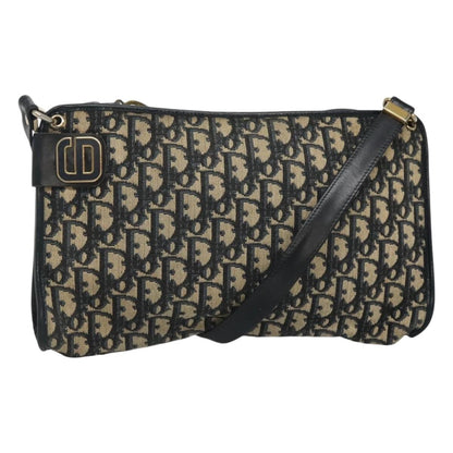 Christian Dior Vintage CD trotter Shoulder bag Canvas, NAVY, CANVAS, Shoulder bag