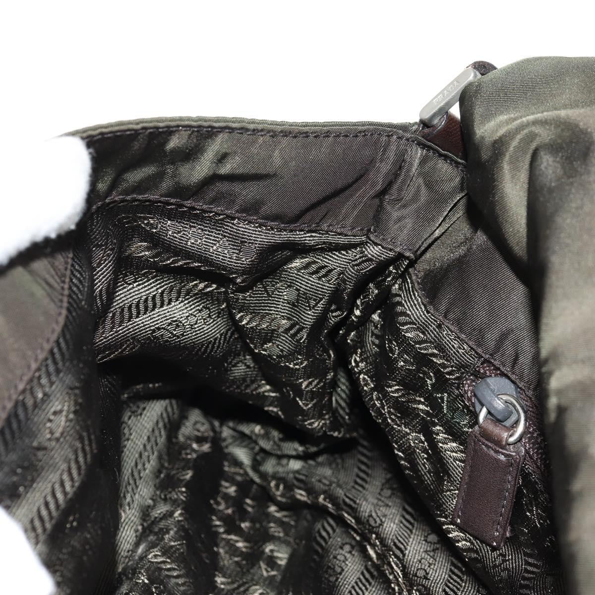 Prada Vintage Shoulder Bag Tessuto, KHAKI, NYLON, Shoulder bag