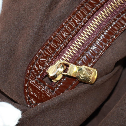 Louis Vuitton L Hobo Surya Leather, BROWN, PATENT_LEATHER, Tote bag