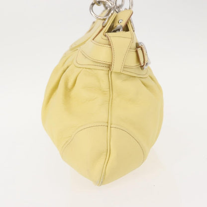 Salvatore Ferragamo Marisa Satchel Leather, YELLOW, LEATHER, Tote bag