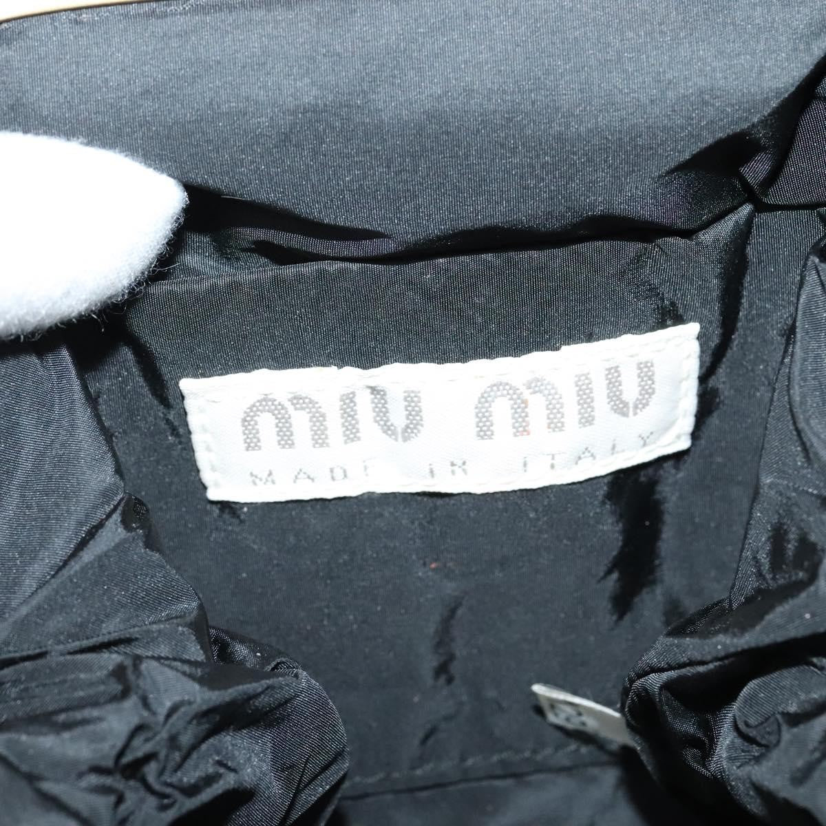 Miu Miu Kisslock Clutch Suede, BLACK, SUEDE, Clutche & pouche