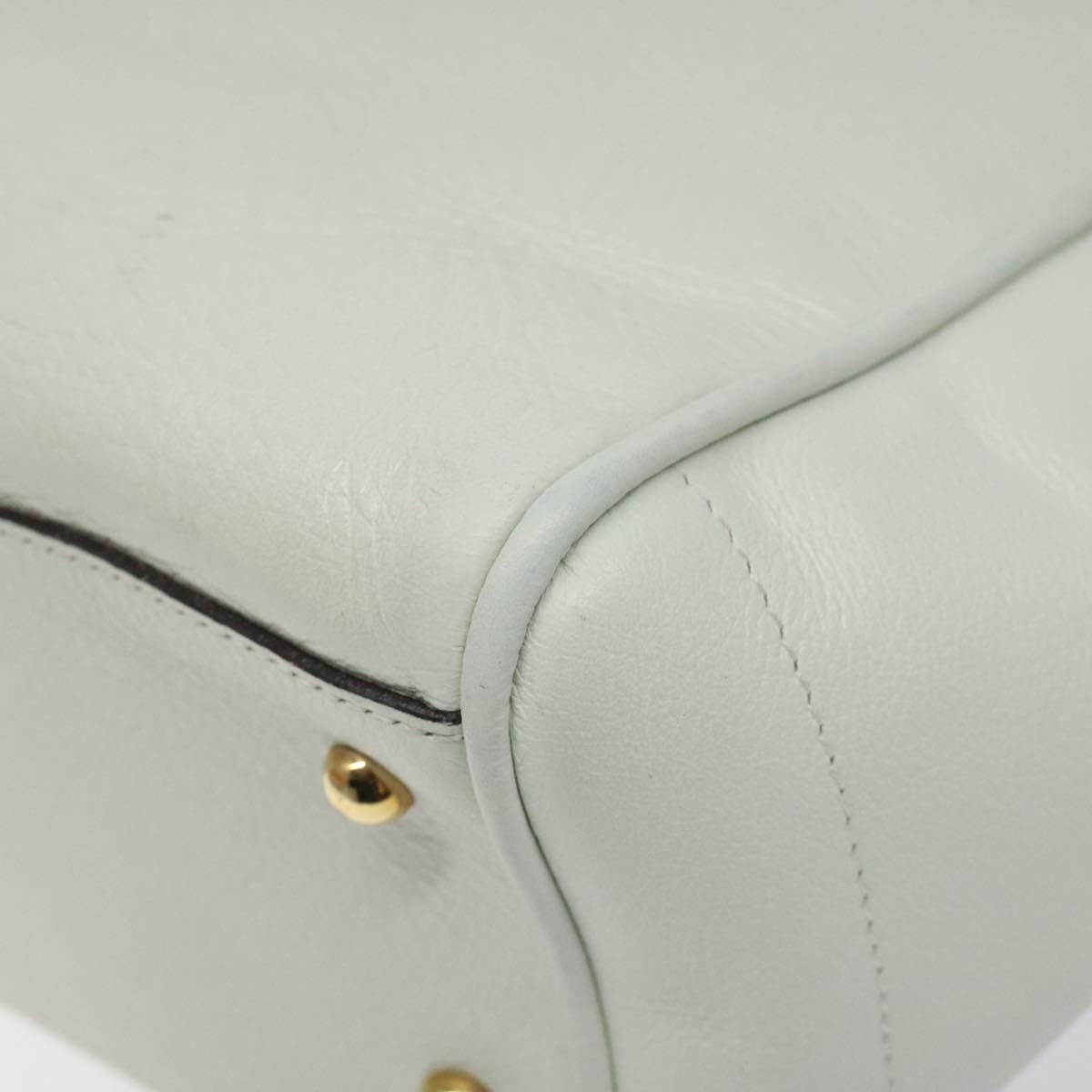 Loewe Heritage Tote Leather, WHITE, LEATHER, Tote bag