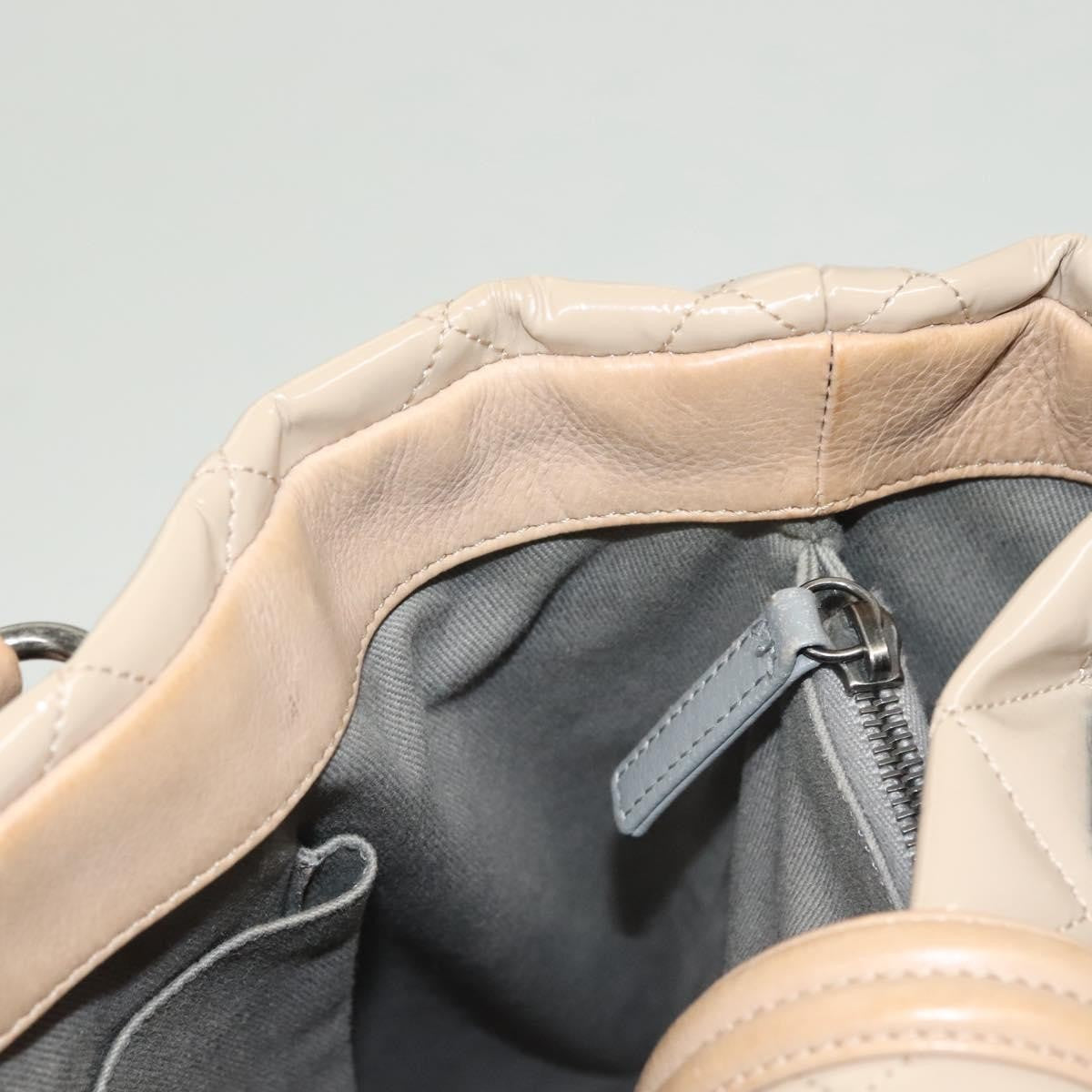 Chanel Quilted Boy Tote Quilted Aged Glazed Aged Calfskin, BEIGE, PATENT_LEATHER, Tote bag