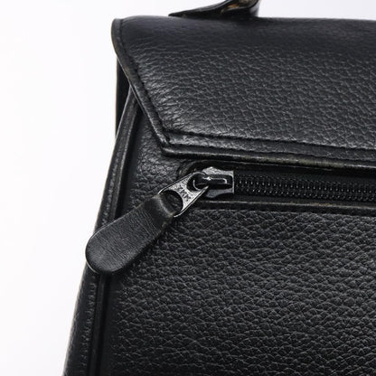 Burberry Vintage Handbag Leather, BLACK, LEATHER, Handbag