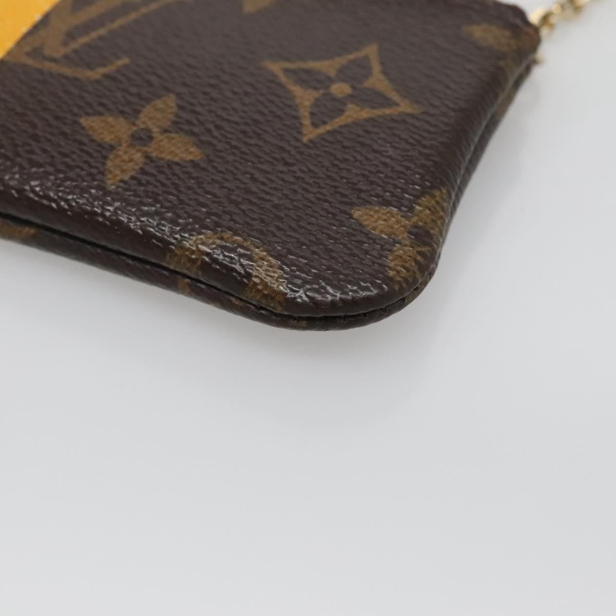 Louis Vuitton Pochette Clés Monogram Empreinte, BROWN, CANVAS, Wallets