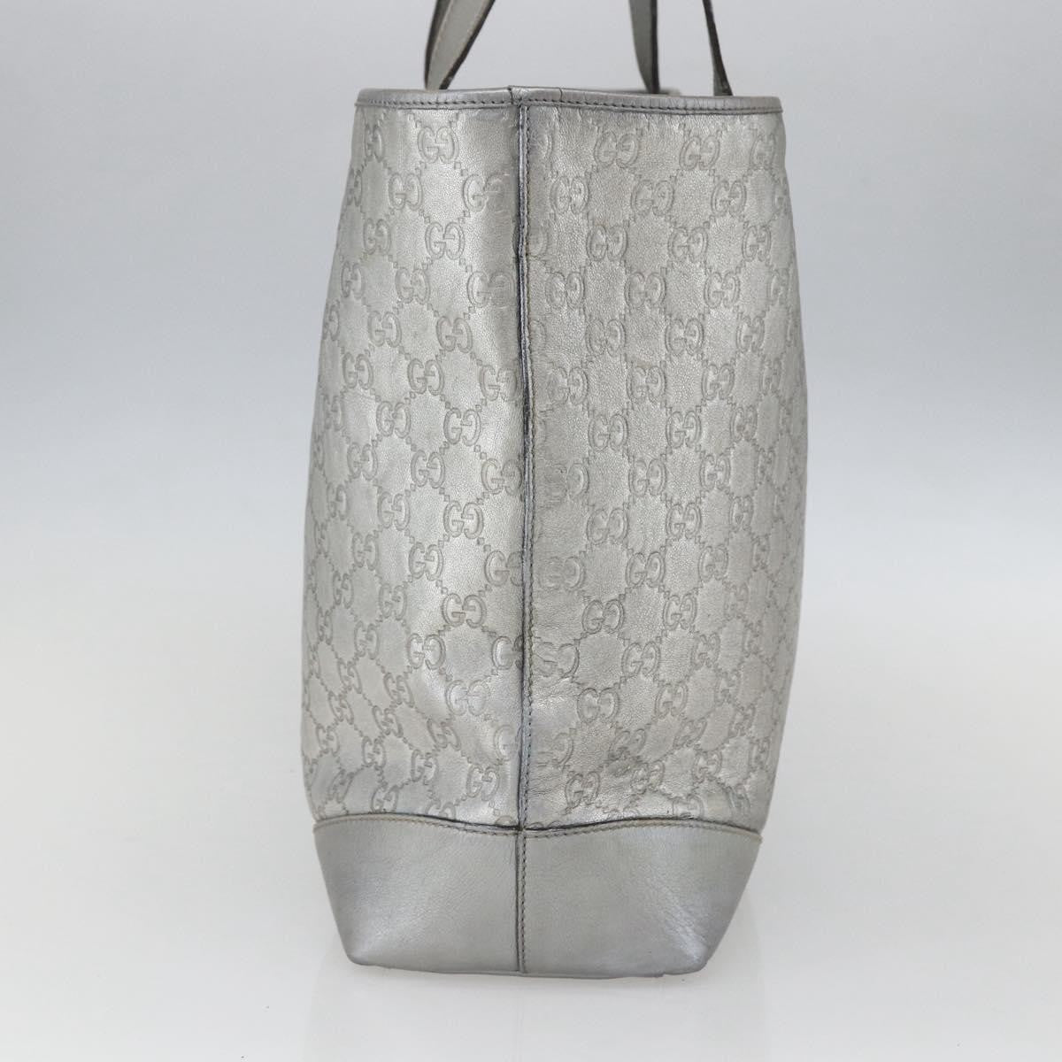 Gucci Plus Tote Guccissima Leather, SILVER, LEATHER, Tote bag