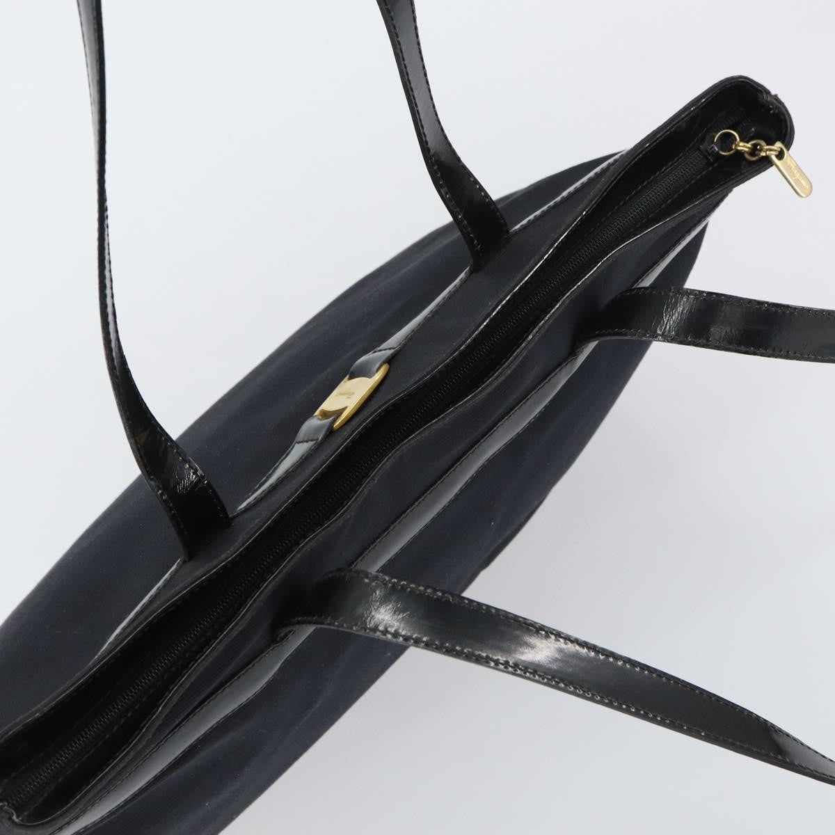 Salvatore Ferragamo Vala tote Canvas, BLACK, CANVAS, Tote bag