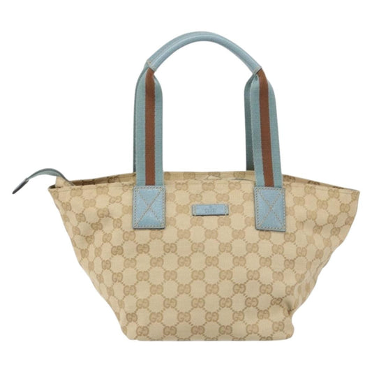 Gucci Web Zip Tote GG Canvas, BEIGE, CANVAS, Tote bag