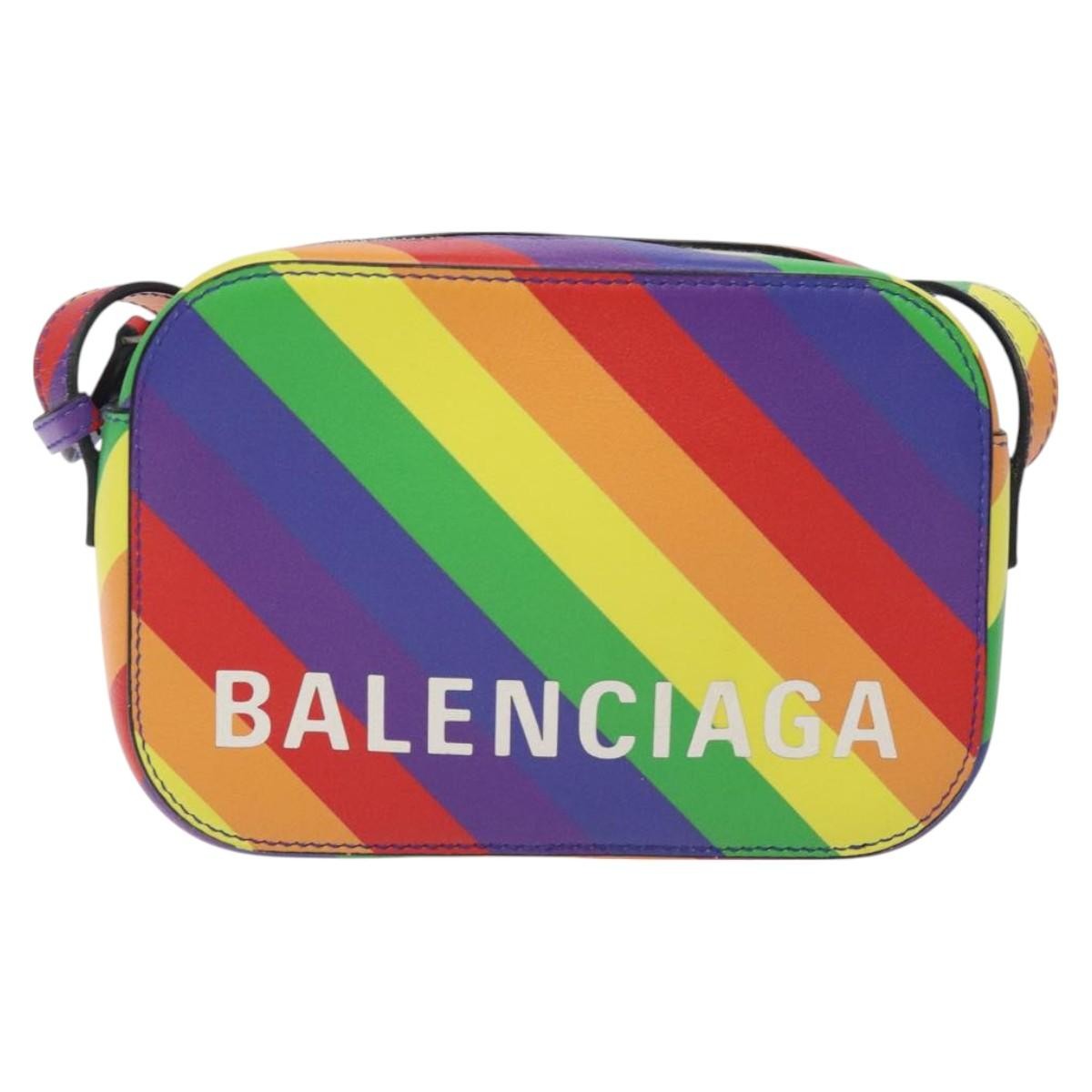 Balenciaga Everyday Camera Bag Printed Leather, MULTICOLOUR, LEATHER, Crossbody bag
