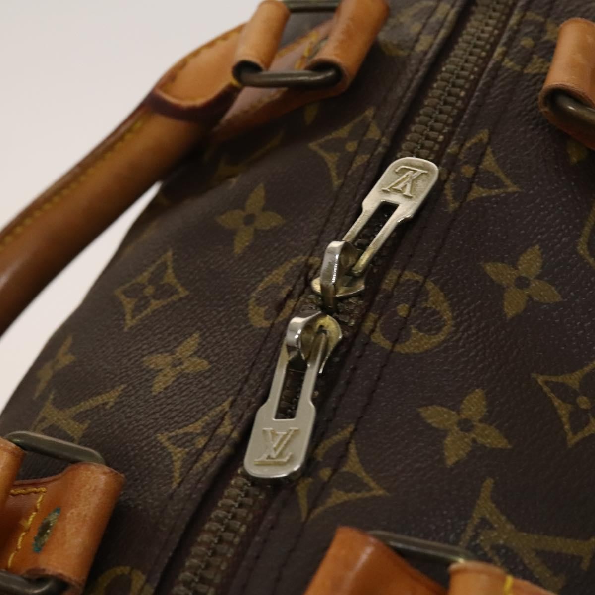 Louis Vuitton Keepall Bag Monogram Canvas, BROWN, CANVAS, Travel bag
