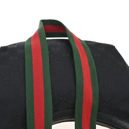 Gucci Half Moon Hobo Messenger GG Canvas, BLACK, CANVAS, Shoulder bag