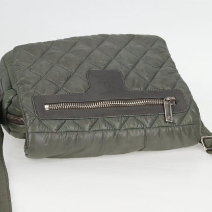 Chanel Coco Cocoon Messenger Bag Quilted Nylon, KHAKI, NYLON, Crossbody bag