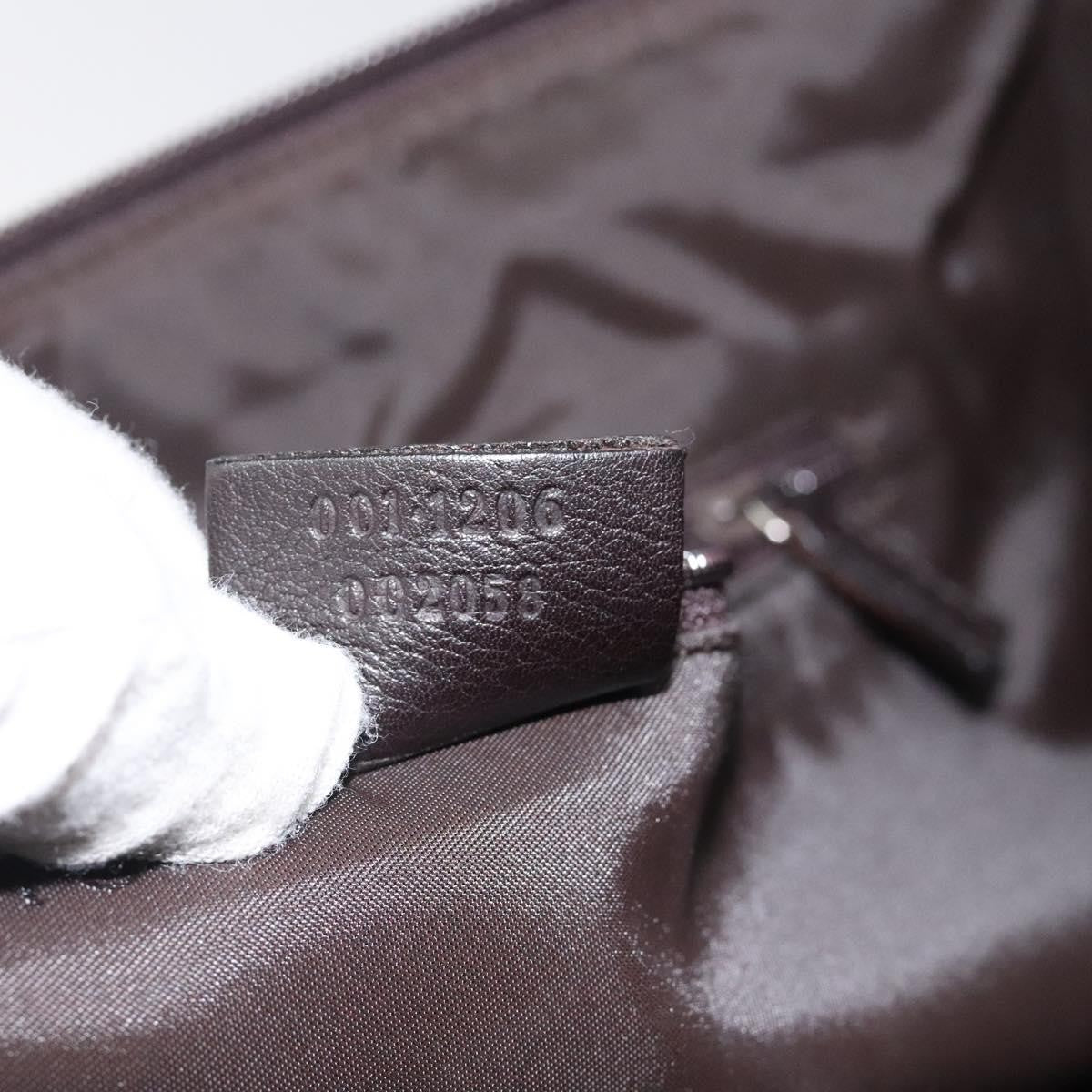 Gucci Vintage Shoulder Bag Leather, BROWN, LEATHER, Shoulder bag