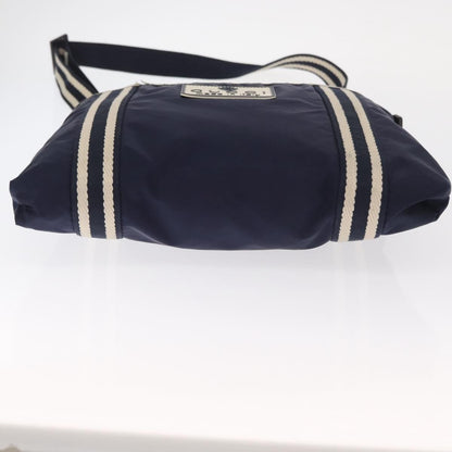 Gucci Vintage Shoulder Bag Nylon, Navy, Nylon, Shoulder Bag