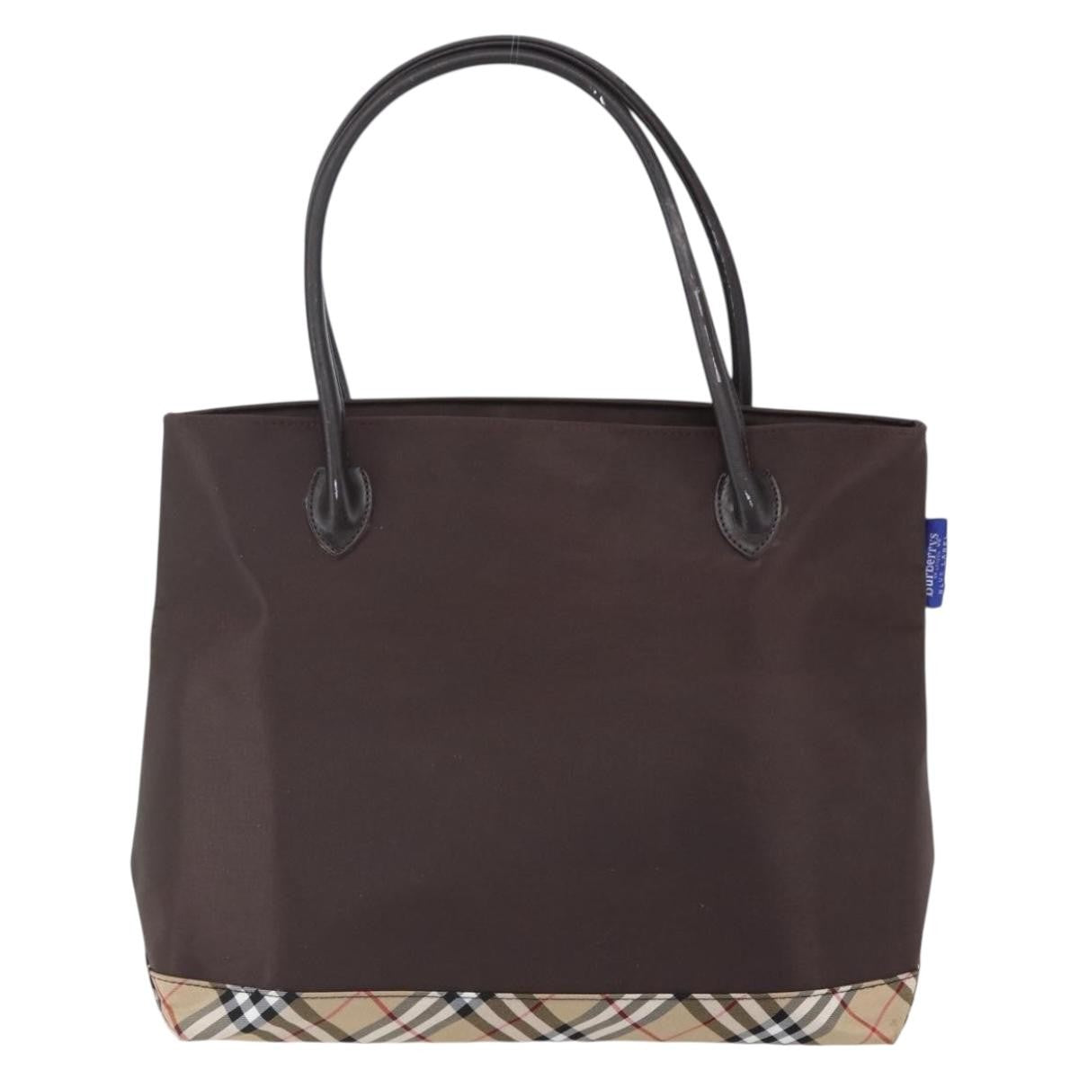 Burberry Blue Label Tote Bag Nylon, BROWN, NYLON, Tote bag