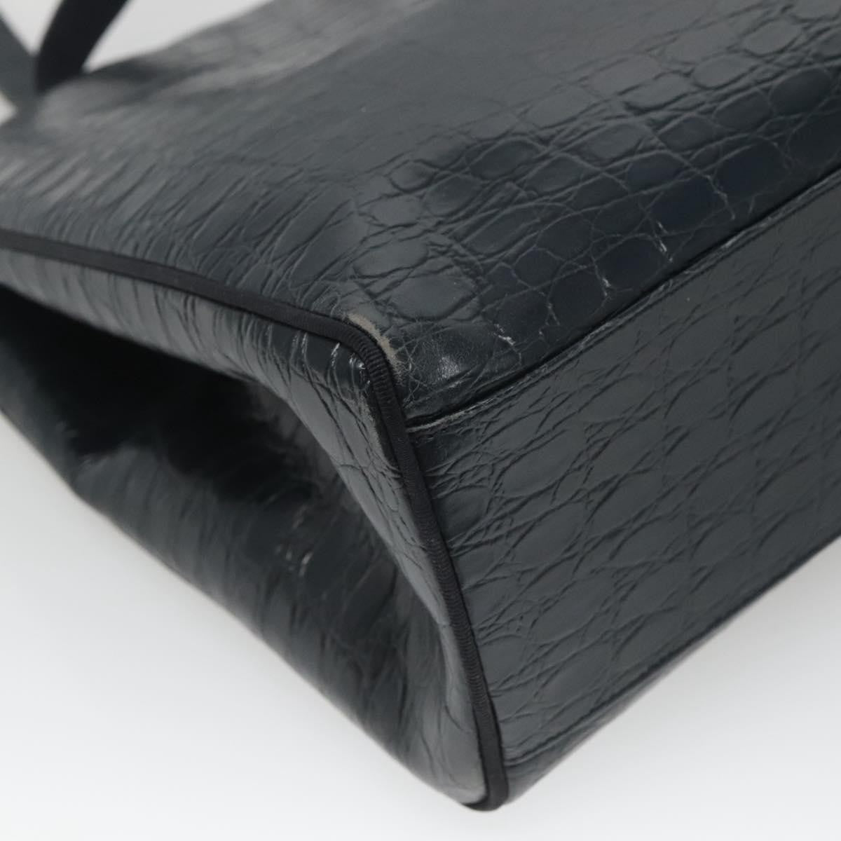 Salvatore Ferragamo Vara shoulder Bag Leather, NAVY, LEATHER, Shoulder bag