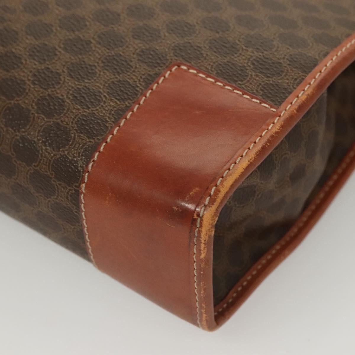 Celine Macadam Briefcase Canvas and leather, BROWN, CANVAS, Briefcase