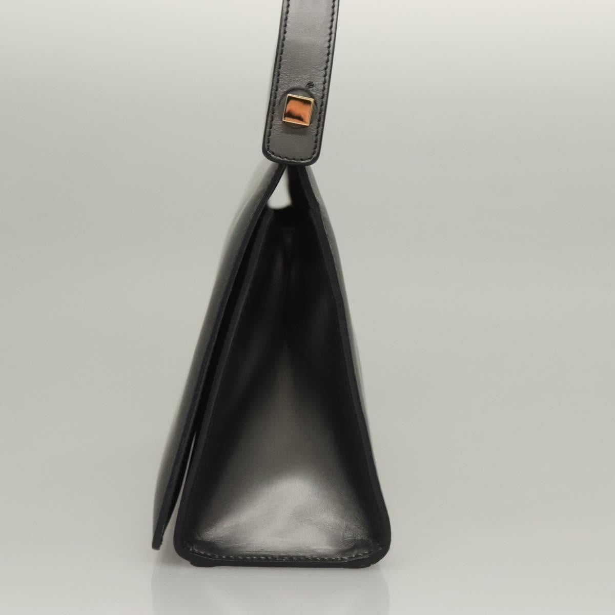 Gucci Vintage Shoulder Bag Leather, GRAY, LEATHER, Shoulder bag