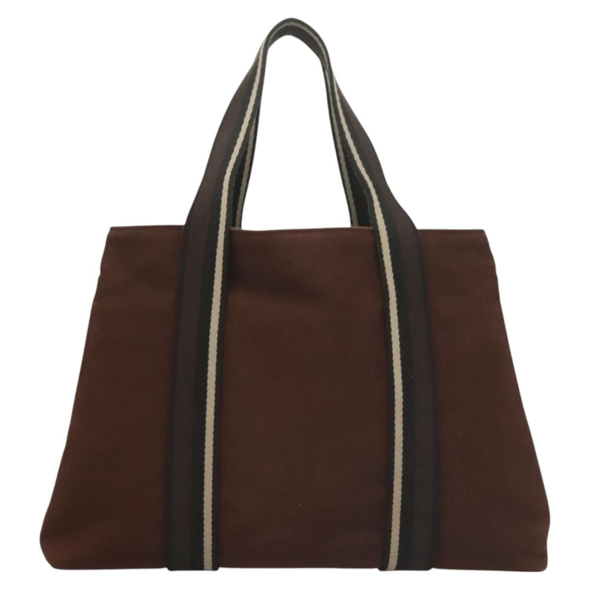 Hermes Troca Horizontal Tote Canvas, BROWN, CANVAS, Tote bag
