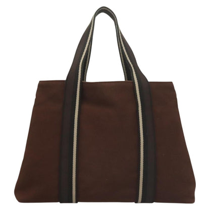 Hermes Troca Horizontal Tote Canvas, BROWN, CANVAS, Tote bag