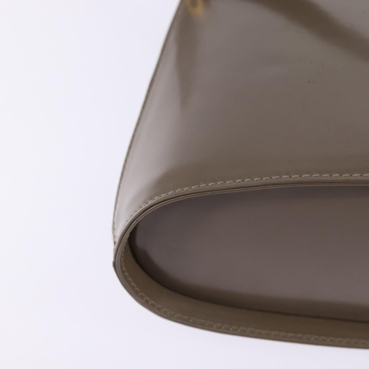 Salvatore Ferragamo Wanda Handbag Patent Leather, GRAY, PATENT_LEATHER, Handbag